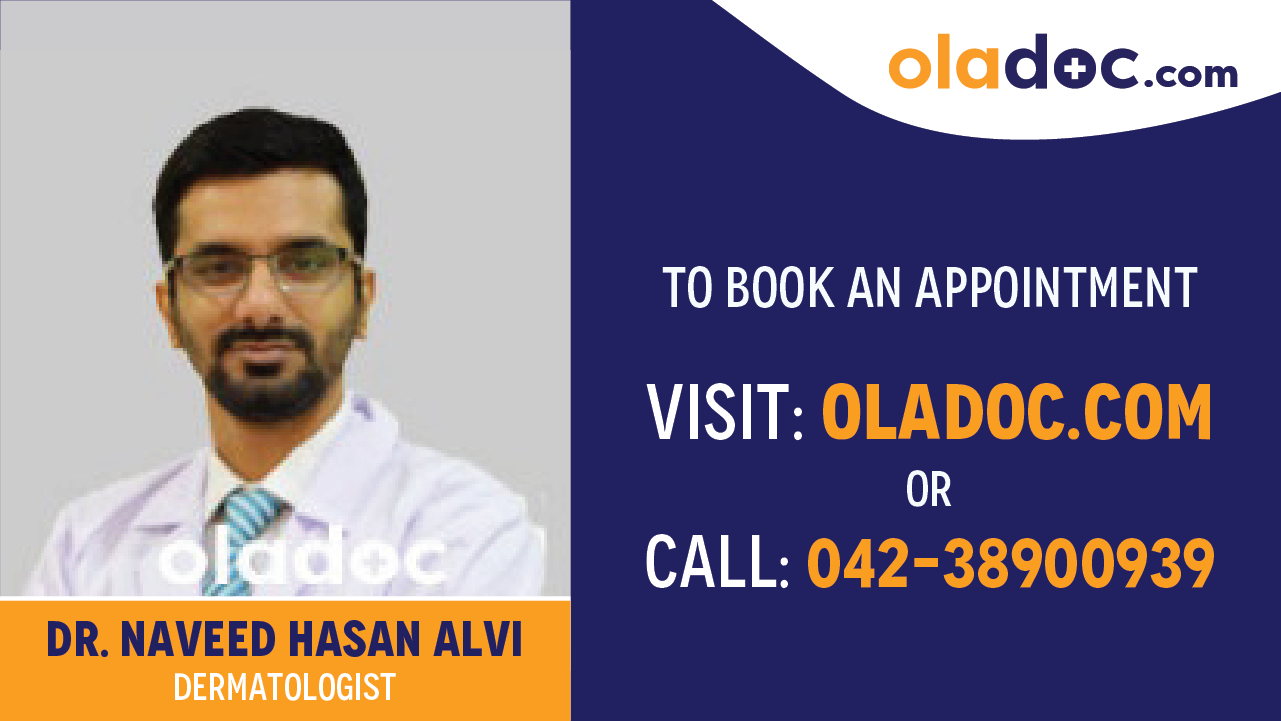 Book appointment with Dr. Naveed Hasan Alvi-best dermatologist in Karachi